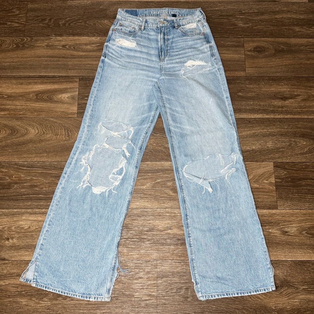 American Eagle Outfitters Light Blue Flare Jeans